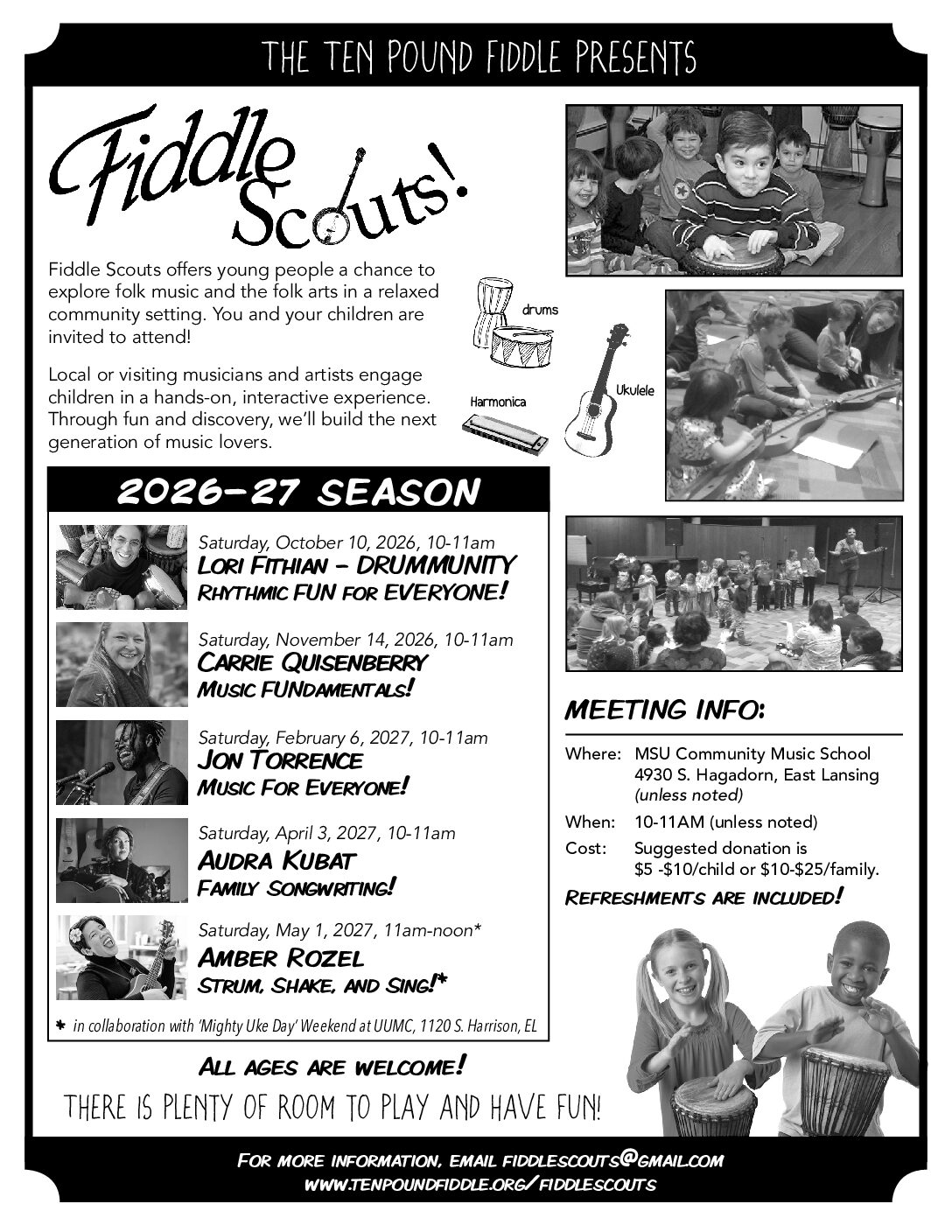Fiddle Scouts 2026 Flyer